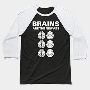 Funny Science Shirt Neuroscience Brains Abs Teacher Gift Baseball T-Shirt